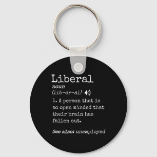 Porte-clés Mème conservateur pro drôle définition anti libéra