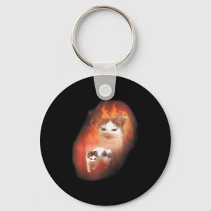 Porte-clés Mème de chat en colère humour drôle amateur de cha