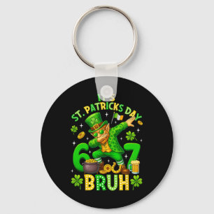 Porte-clés Mème de la Saint-Patrick Bruh Six Sept Dabant Lepr