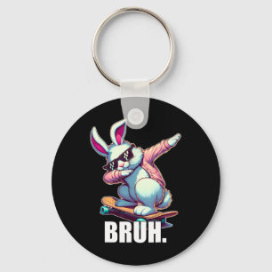 Porte-clés Mème de Pâques drôle de lapin d'œufs pour ados gar