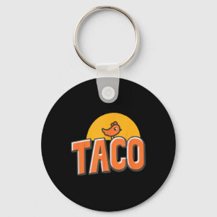 Porte-clés Mème de poulet drôle Tendance Taco Trump Toujours