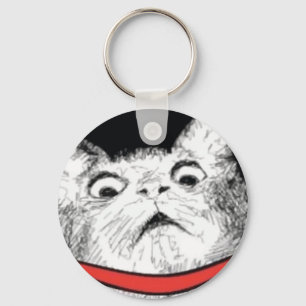 Porte-clés Mème d'épaisse chats surpris - Porte - clé