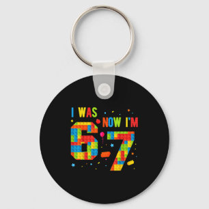 Porte-clés Meme Six Seven Garçons Construction Anniversaire J