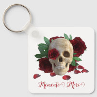 Memento Mori. Crâne aux roses rouges