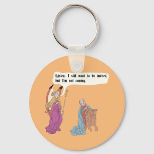 Porte-clés Mèmes d'art médiéval - Je veux être invité