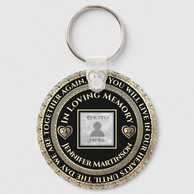 Porte-clés Mémoire d'amour commémorative (Recto)