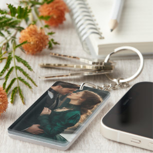 Porte-clés mémoire rectangle personnalisé avec pho