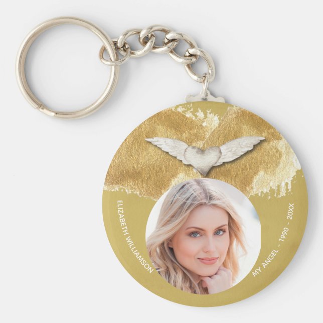 Porte-clés Memorial Angel Wings Garde photo (Devant)