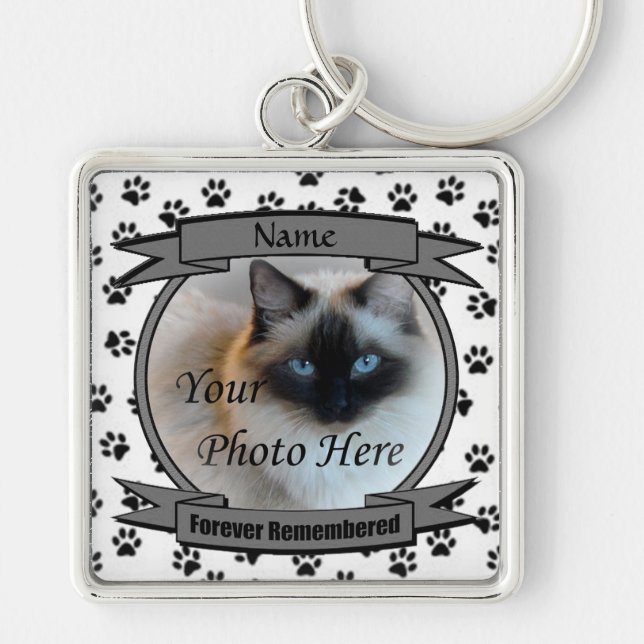 Porte-clés Mémorial aux chats dont on se souvient (Devant)