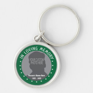 Porte-clés Memorial Keepsaké photo personnalisée et étoiles s