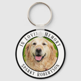 Porte-clés Mémorial personnalisé simple pour animaux