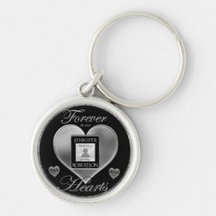 Porte-clés Mémorial photo personnalisé en mémoire d'amour