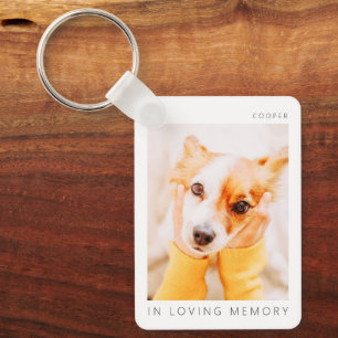 Porte-clés Mémorial pour animaux de compagnie en mémoire d'am
