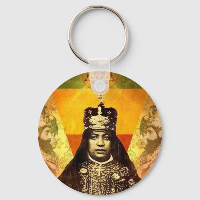 Porte-clés Menen Asfaw Haile Selassie HIM Jah Rastafari  (Recto)
