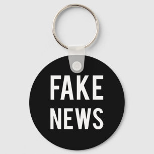 Porte-clés Mens fausses actualités médias politiques partisan