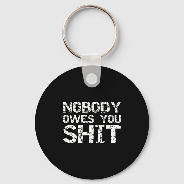 Porte-clés Mens Small Government Libertarian Quote Gift Nobod (Recto)