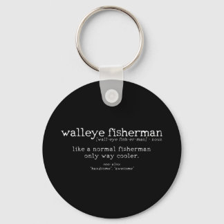 Porte-clés Mens Walleye Fisherman Définition Drôle Citation P