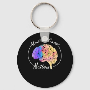 Porte-clés Mental Health Matters Funny Brain Multi-color