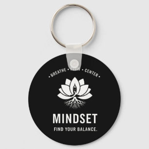 Porte-clés Mentalité Trouvez Votre Lance Yoga Méditation