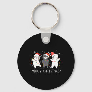 Porte-clés Meowa Catmas Chat Noël Cute Chats Lover Père Noël