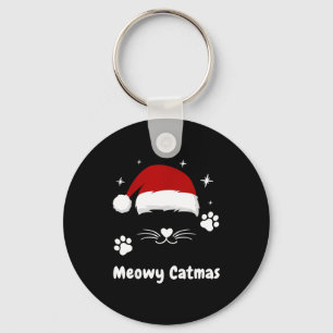 Porte-clés Meowy Catmas Mignon Chat Chaton Chats Chapeau de P