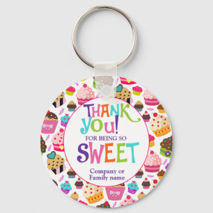 Porte-clés Merci Appréciation Cupcake doux