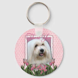 Porte-clés Merci - Coton de Tulear