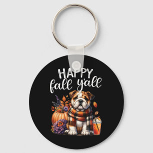 Porte-clés Merci gracieux bénie anglais Bulldog Fall Y'a