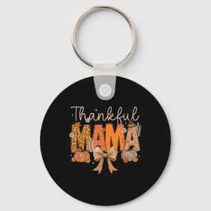 Porte-clés Merci Mama Coquette Bows Maman Fall Thanksgiving