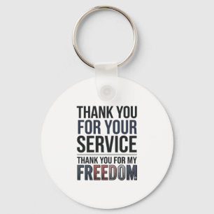 Porte-clés Merci pour ma liberté Patriotique Vétéran Chemise_