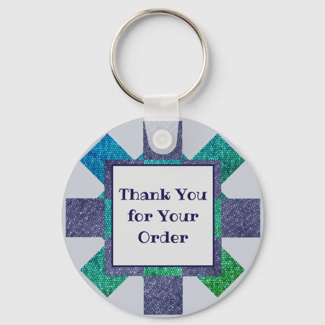 Porte-clés Merci pour votre commande Mosaic Sales Business (Recto)