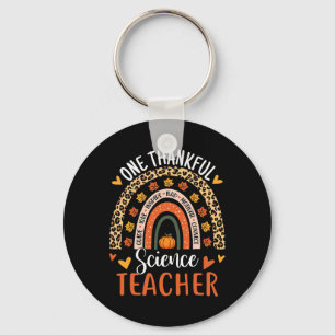 Porte-clés Merci professeur de sciences Thanksgiving Rainbow