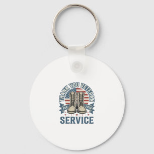 Porte-clés Merci Vétéran Patriotique Bottes Service Chemise_1