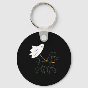 Porte-clés Mère de chien - Poodle noir volant fantôme pour fe