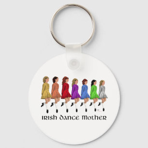 Porte-clés Mère de danse step Irlandaise - Ligne Arc-en-Ciel