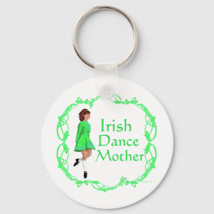 Porte-clés Mère de danse step Irlandaise - Vert