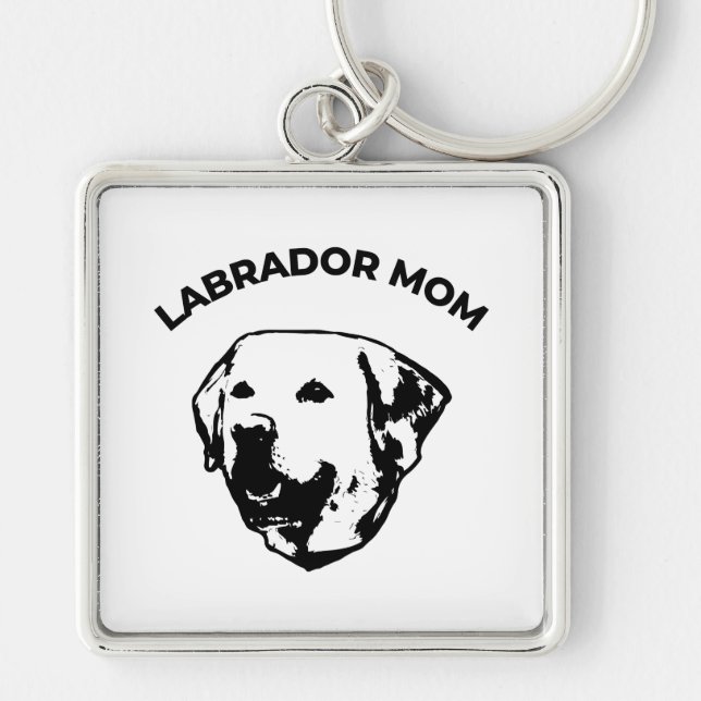 Porte-clés Mère de Labrador (Devant)