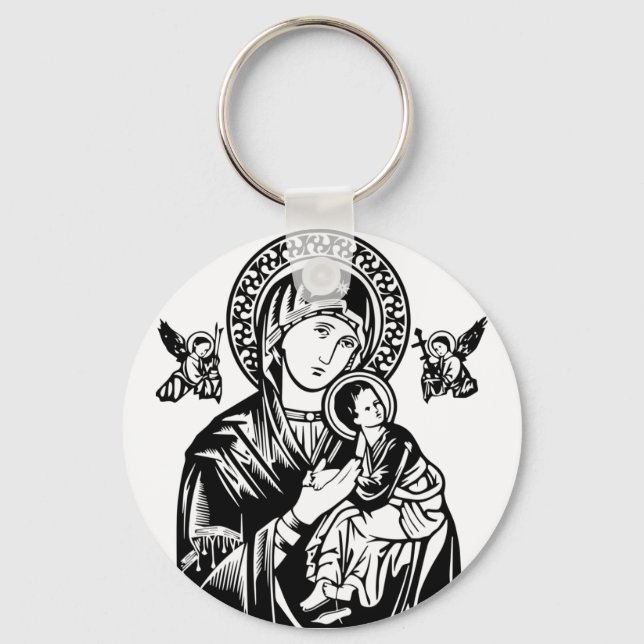 Porte-clés Mère de l'aide perpétuelle (Recto)