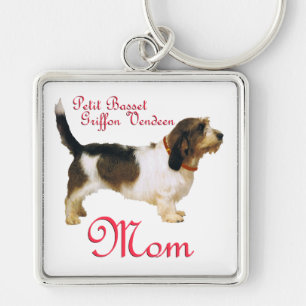 Porte-clés Mère Petit Basset Griffon Vendéen