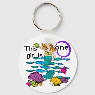 Porte-clés Mermaid 1er Anniversaire Tshirts et cadeaux
