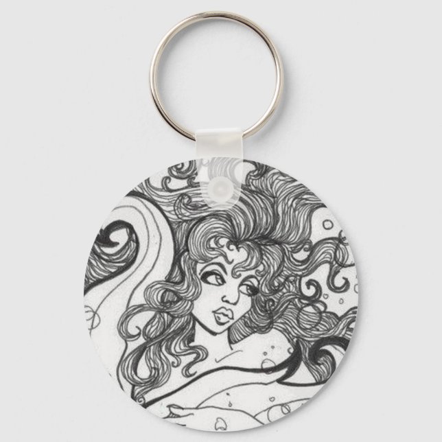 Porte-clés Mermaid Hair par Terrell Dorfeo (Recto)