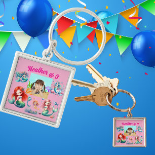 Porte-clés Mermaid Photo Porte - clé personnalisé Anniversair