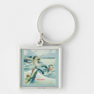 Porte-clés Mermaid Riding Serpent de mer Thunder_Cove