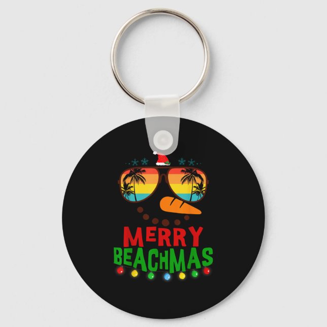 Porte-clés Merry Beachmas Trocal Christmas Hawaii Snowman Bea (Recto)