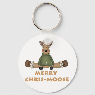 Porte-clés Merry Chris-Moose T-shirts et cadeaux