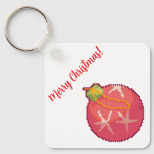 Porte-clés Merry Christmas Ball, Pixelart, Pixelart
