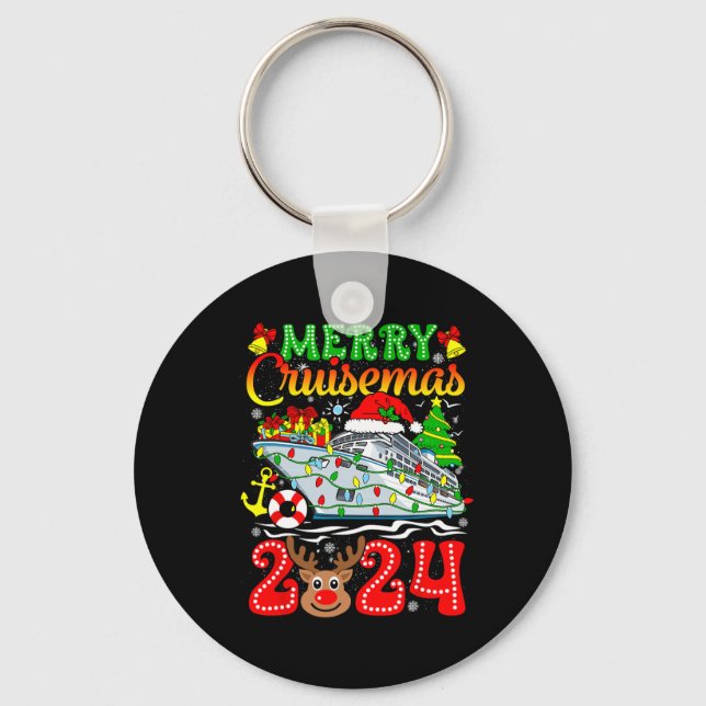 Porte-clés Merry Cruisemas 2024 Croisière Noël Rudolph Xmas (Recto)