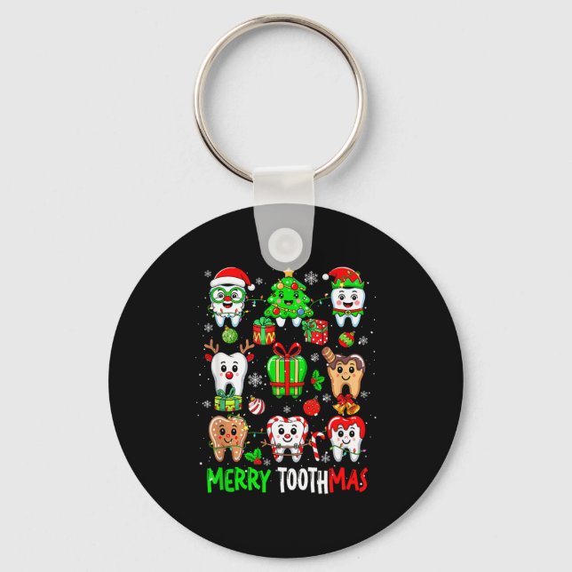 Porte-clés Merry Toothmas Teeth Collection Santa Reindeer Xma (Recto)
