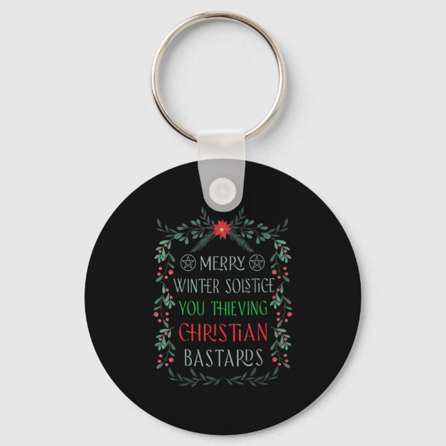 Porte-clés Merry Winter Solstice You Thieving Christian S  (Recto)