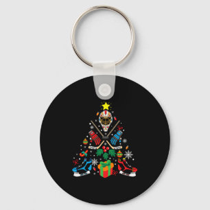 Porte-clés Merry Xmas Ice Hockey